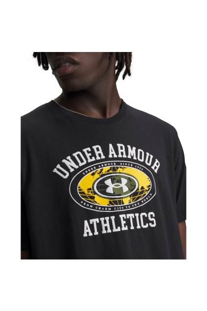Pánské tričko Under Armour 60/40S Armor Globe SS (Velikost 3XL)