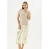 Dámské pyžamo Sevim 17559 (Velikost 3XL, Barva Tělová)