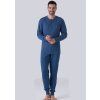 Pánské pyžamo Karelpiu KF7101 (Velikost 4XL, Barva Modrá)