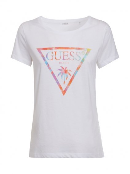 Dámské tričko GUESS - BEACH (Velikost L)