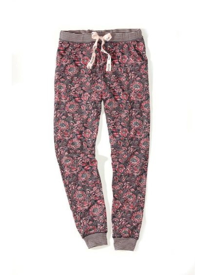 94335 damske volnocasove kalhoty mustang indigo flowers