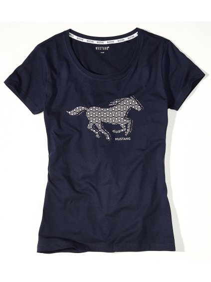 94810 1 damske tricko mustang circle dots
