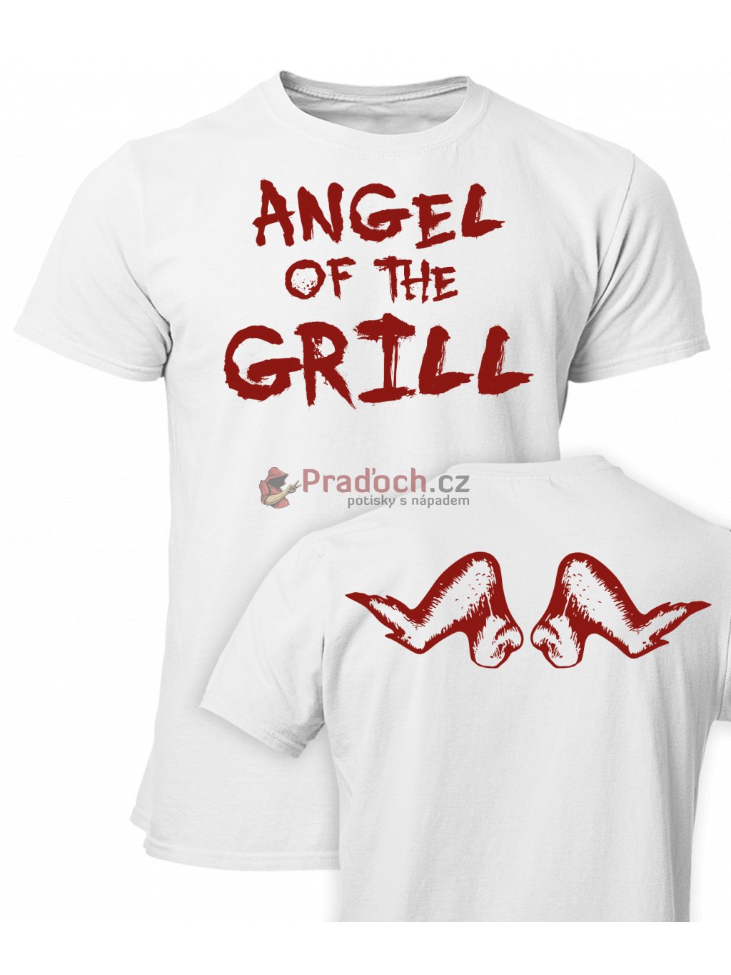Tričko s potiskem Angel of the grill