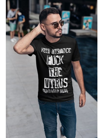 Tričko s potiskem F*ck the virus