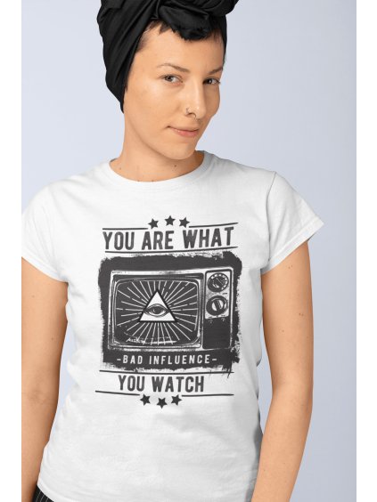 Tričko s potiskem You are what u Watch