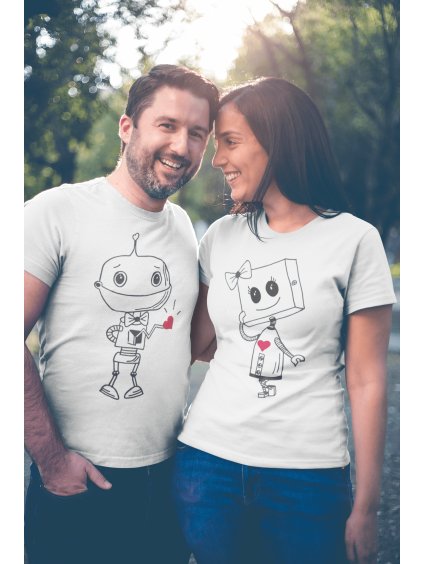 Trička pro páry Robot Love