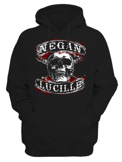 Pánská mikina The Walking Dead Negan Lucille skull