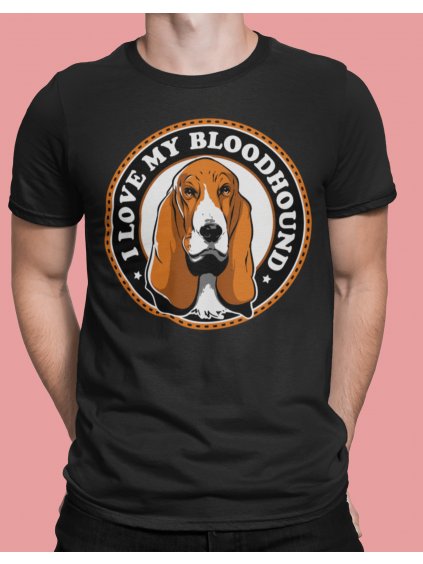 Tričko s potiskem Bloodhound love