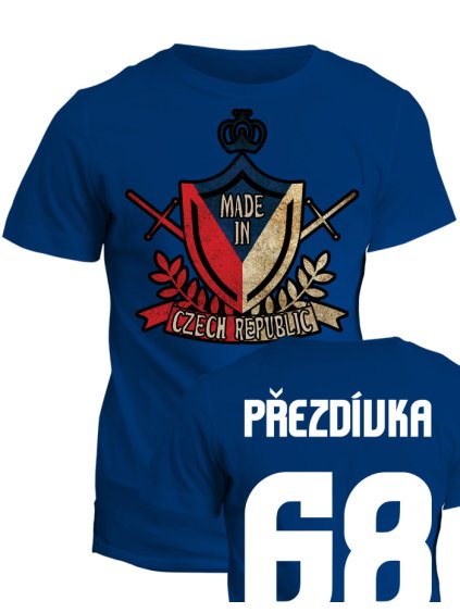 Tričko s potiskem Made in Czech Republic heraldic