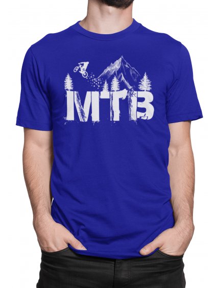 Tričko s potiskem MTB mountain