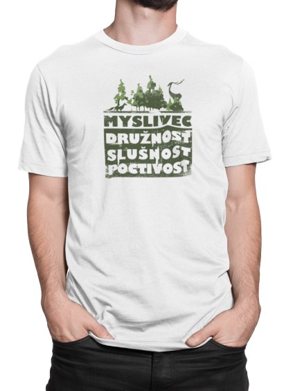 Tričko s potiskem Myslivec zákon