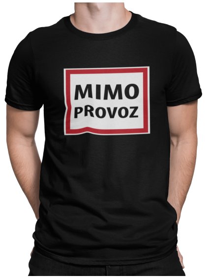 Tričko s potiskem Mimo provoz