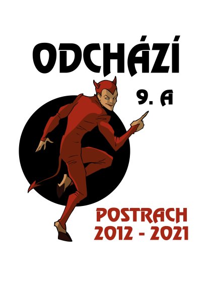 Školní tričko Odchází postrach