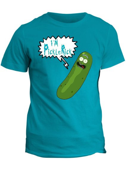 Tričko s potiskem Rick and Morty Pickle Rick
