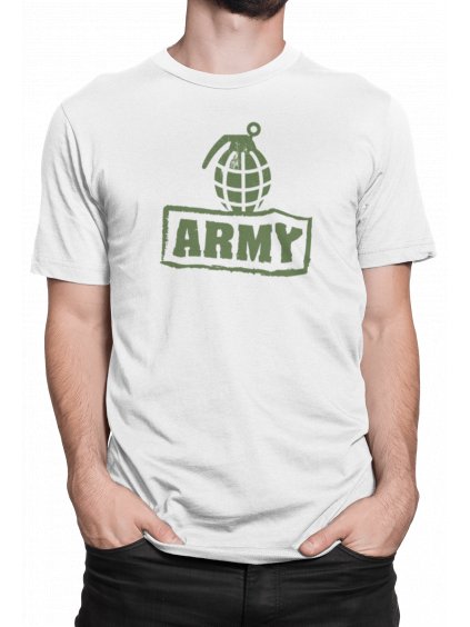 Tričko s potiskem Army granát