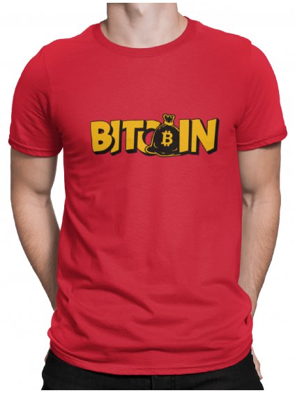 Tričko s potiskem Bitcoin bag