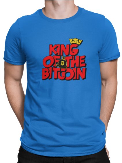 Tričko s potiskem King of bitcoin