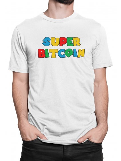 Tričko s potiskem Super Bitcoin