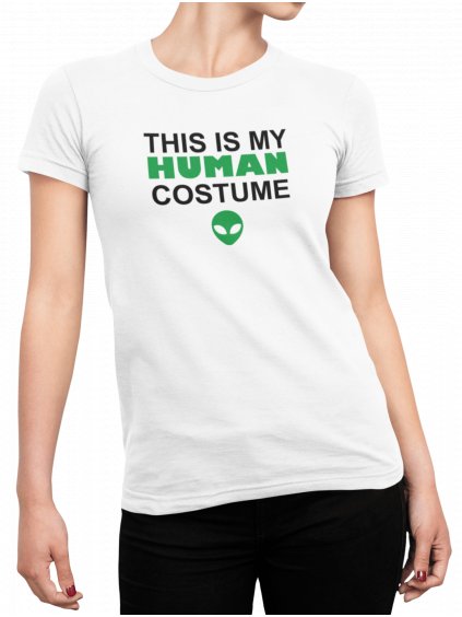 Tričko s potiskem Human costume