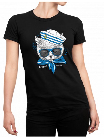 Vodácké tričko Kočka námořník