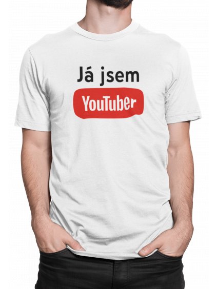 Tričko s potiskem Já jsem YouTuber