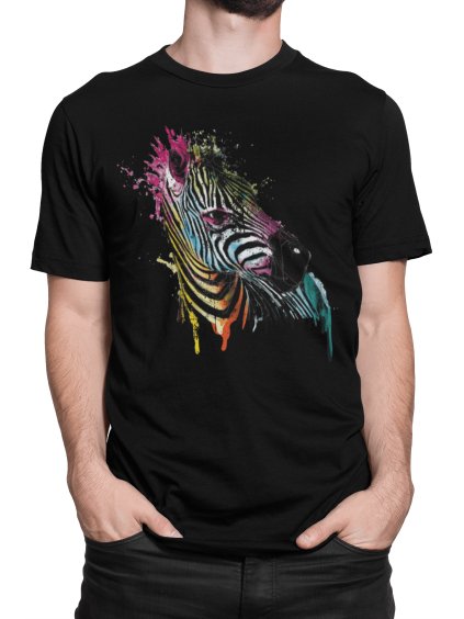 Tričko s potiskem Zebra