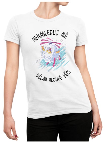 nenasleduj me kresba bile triko min min