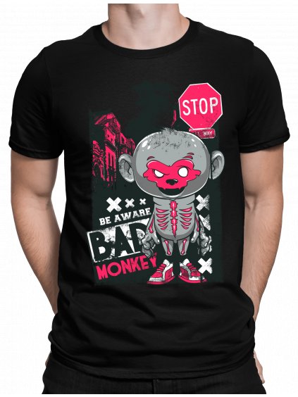 Tričko s potiskem Bad monkey