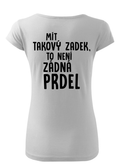 Tričko s potiskem zadek