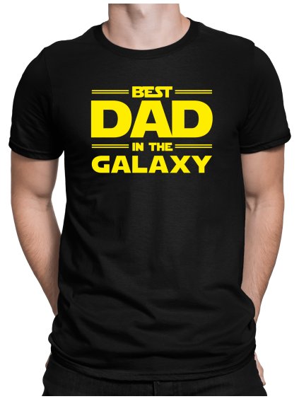 best dad in the galaxy na cernem triku