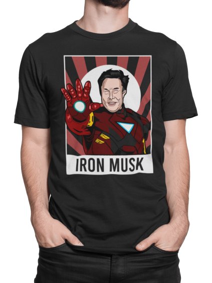 tricko s potiskem Elon musk iron man (1)