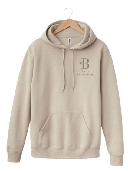 Mikina s výšivkou | Jméno a datum 1