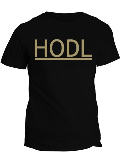 Tričko s potiskem Bitcoin Hodl