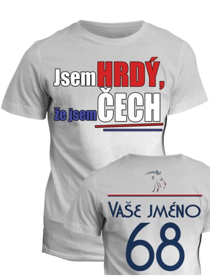 Tričko s potiskem Hrdý Čech