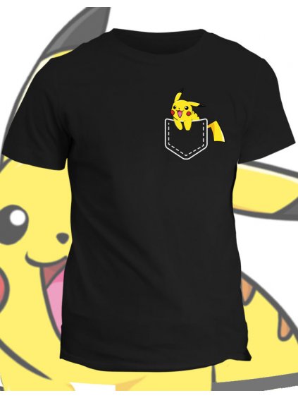 Tričko s potiskem Kapesní Pikachu
