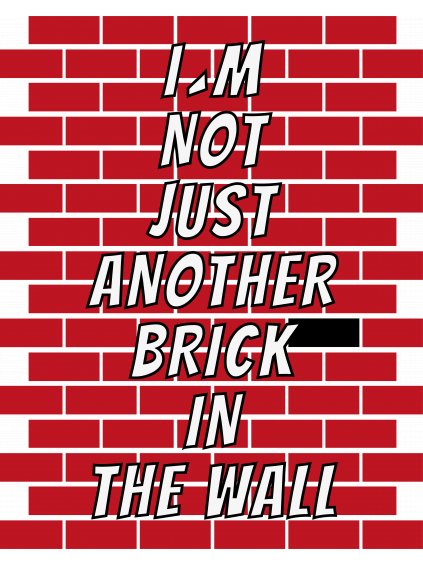 Školní tričko Another brick in the wall