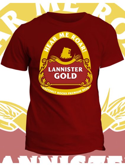 Tričko Game of Thrones - Lannister gold