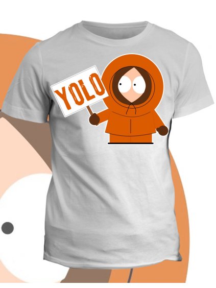 Tričko s potiskem South Park Kenny Yolo