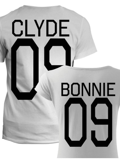 Trička pro páry Bonnie Clyde