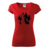 Tričko s potiskem Tlapka