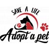 Tričko s potiskem Nekupuj adoptuj
