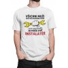Tričko s potiskem Nejlepší instalatér
