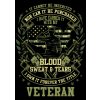 Tričko s potiskem Blood sweat and tears veteran