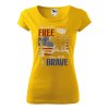 Tričko s potiskem Land of free home