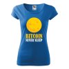 Tričko s potiskem Bitcoin never sleep