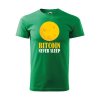 Tričko s potiskem Bitcoin never sleep