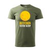 Tričko s potiskem Bitcoin never sleep