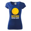 Tričko s potiskem Bitcoin never sleep