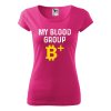 Tričko s potiskem Blood group B+