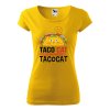 Tričko s potiskem Taco cat